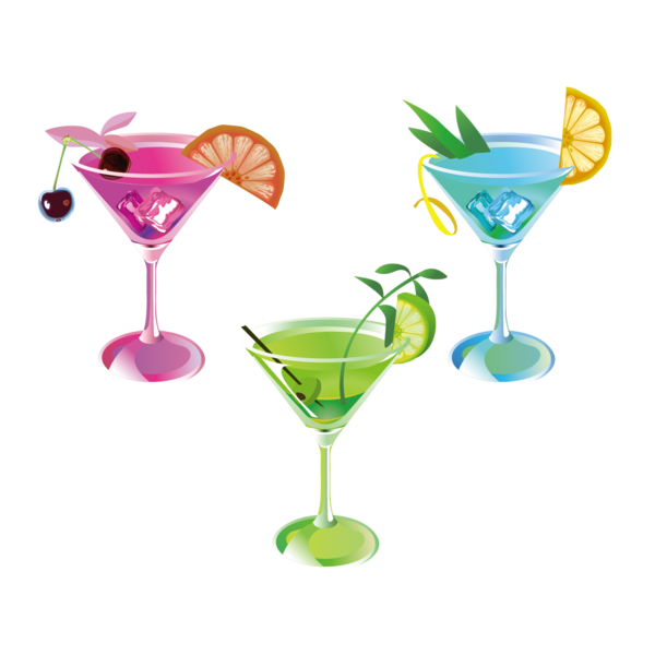 Transparent Cocktail Mojito Martini Non Alcoholic Beverage Cosmopolitan for New Year