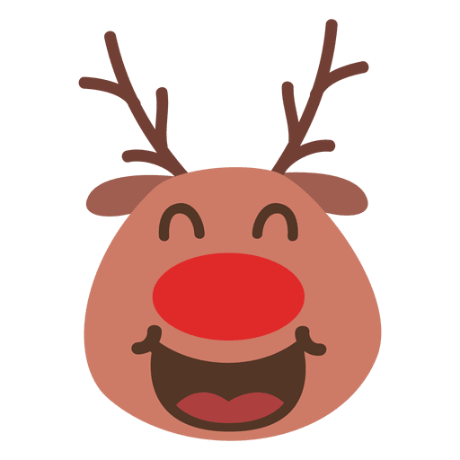 Transparent Reindeer Santa Claus Smile Deer for Christmas