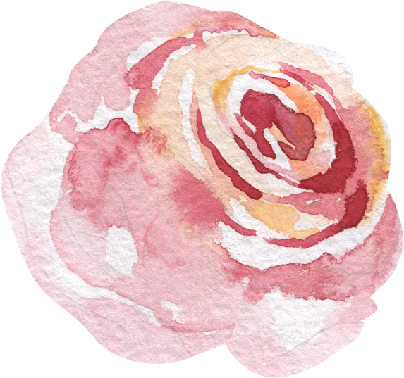 Transparent Watercolor Painting Editing Raster Graphics Pink Flower for Valentines Day
