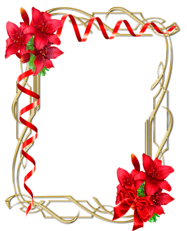 Transparent Picture Frames Color Flower Cut Flowers for Christmas