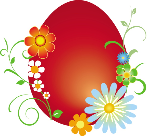 Transparent Easter Bunny Easter Easter Egg Flora Petal for Easter