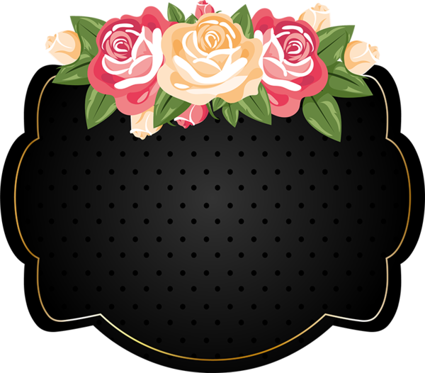 Transparent Label Printing Sticker Flower Rose Family for Valentines Day