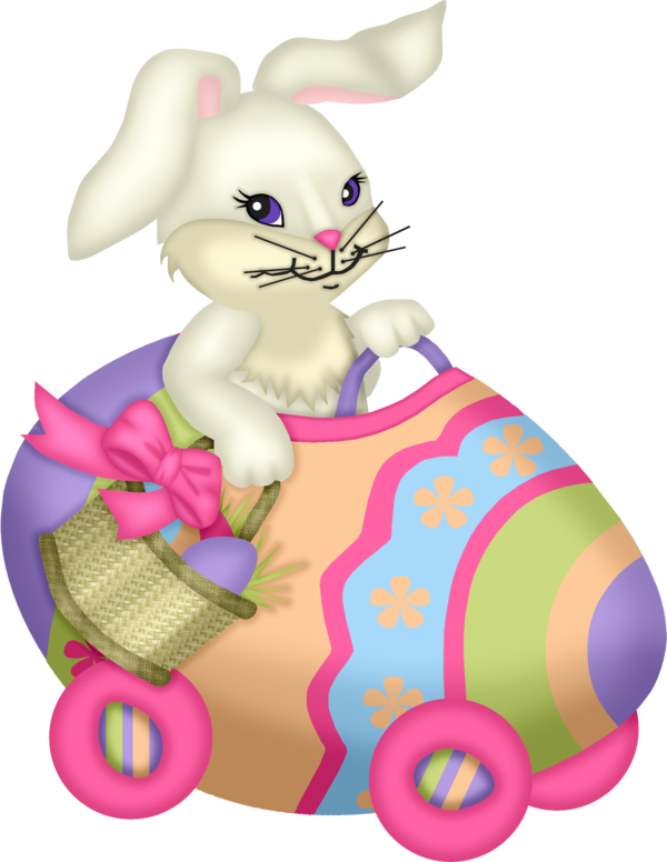 Transparent White Rabbit European Rabbit Rabbit Pink Easter Bunny for Easter