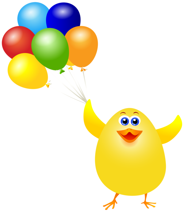 Transparent Chicken Easter Kifaranga Balloon Beak for Easter