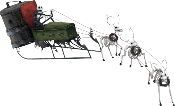 Transparent Jack Skellington Kingdom Hearts Ii Santa Claus Machine Insect for Christmas