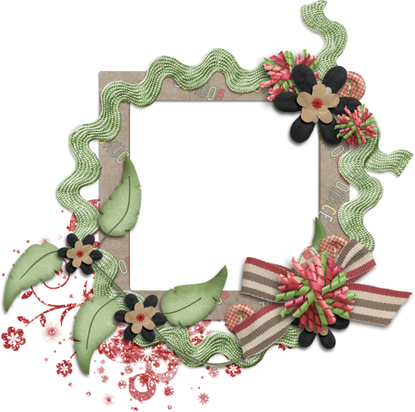 Transparent Picture Frames Digital Scrapbooking Scrapbooking Picture Frame Flower for Christmas