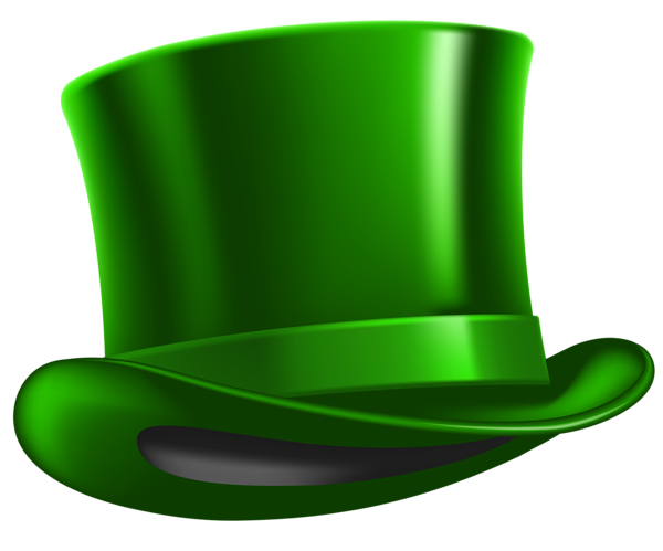 Transparent Ireland Saint Patricks Day Hat Cylinder Green for St Patricks Day
