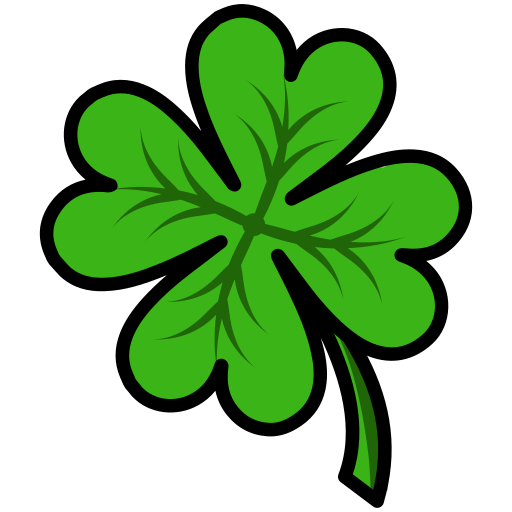 Transparent Symbol Mediumship Project Green Flower for St Patricks Day