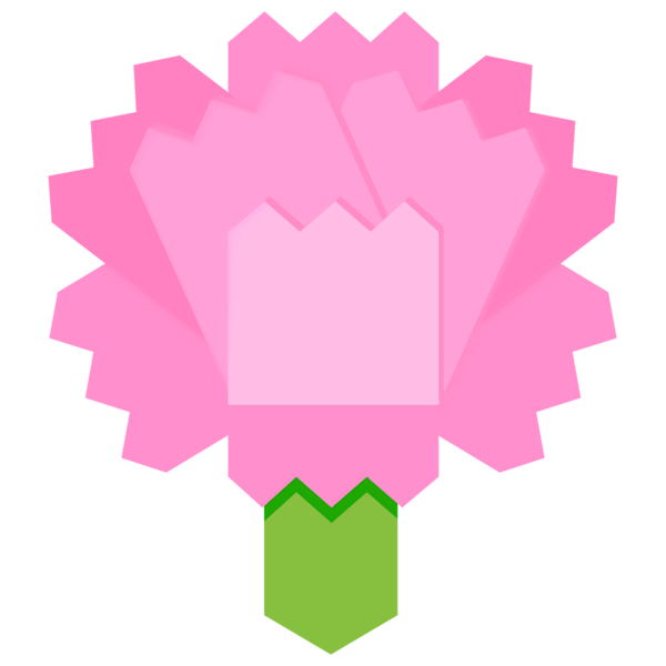 Transparent Mother's Day Pink Design Magenta for Mother's Day Flower for Mothers Day