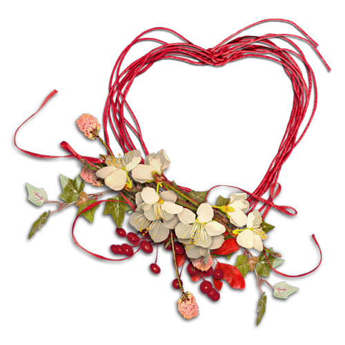 Transparent Flower Preview Heart Cut Flowers for Christmas