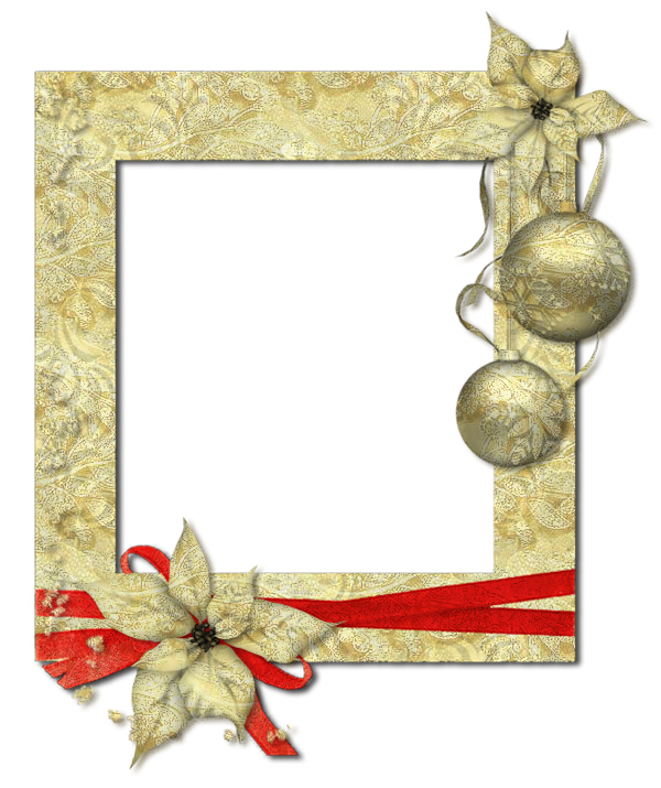 Transparent Christmas Day Picture Frames Wreath Picture Frame Flower for New Year