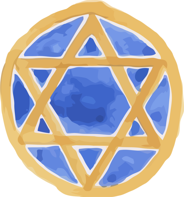 Transparent Hanukkah Electric blue Symbol Circle for Happy Hanukkah for Hanukkah