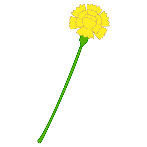 Transparent Mother's Day Yellow Dandelion Leaf for Mother's Day Flower for Mothers Day