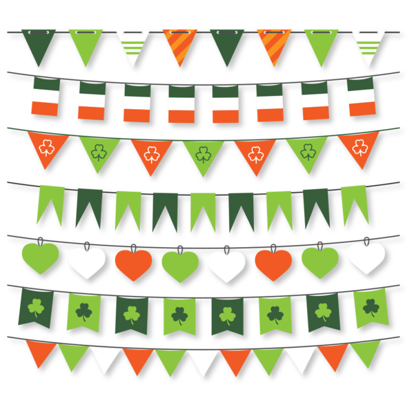 Transparent Ireland Saint Patricks Day Flag Of Ireland Leaf Area for St Patricks Day