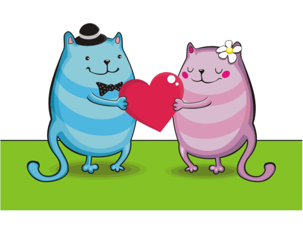 Transparent Cat Valentines Day Cartoon Muroidea for Valentines Day