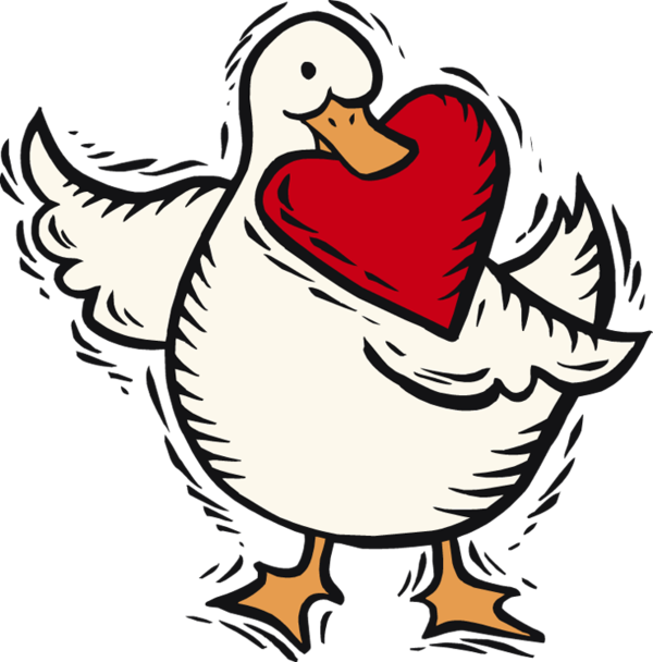 Transparent Domestic Goose Duck Valentines Day Water Bird Beak for Valentines Day