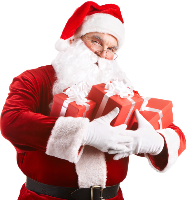 Transparent Bluetooth Iphone Headphones Santa Claus Christmas Ornament for Christmas