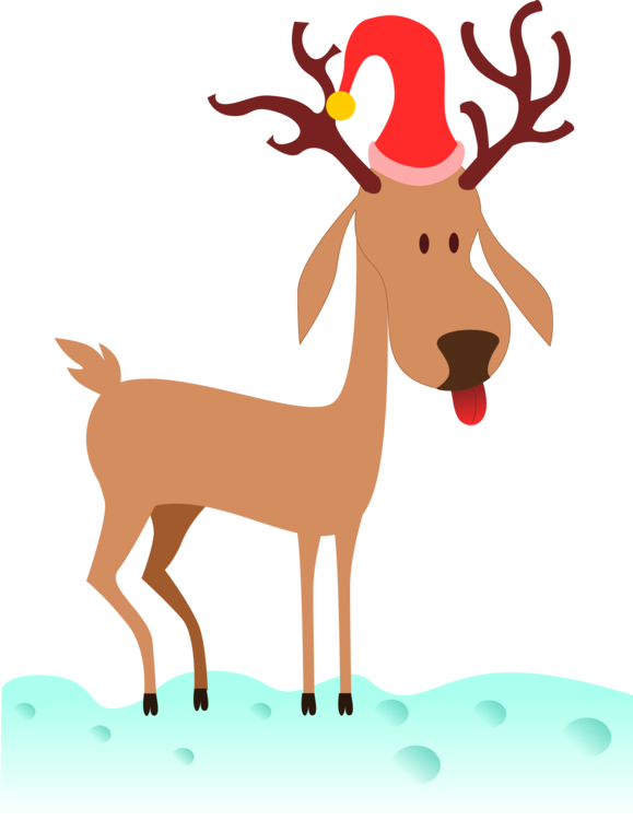 Transparent Reindeer Rudolph Deer for Christmas