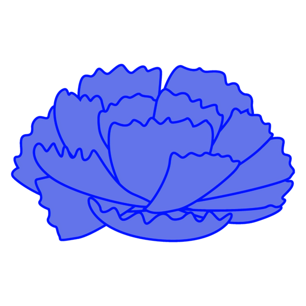Transparent Mother's Day Blue Cobalt blue Plant for Mother's Day Flower for Mothers Day