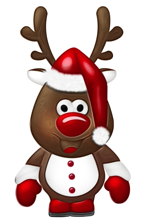 Transparent Cartoon Red Nose for Christmas