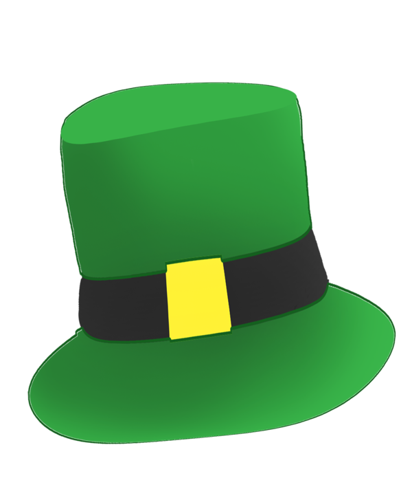 Transparent Hat Saint Patricks Day Cowboy Hat Green Clothing for St Patricks Day
