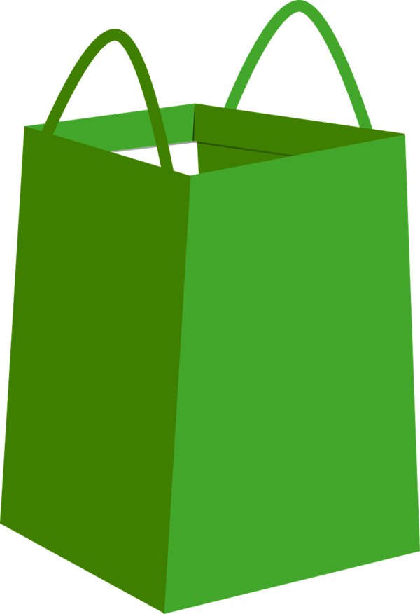 Transparent Gift Christmas Gift Bag Green Grass for Christmas