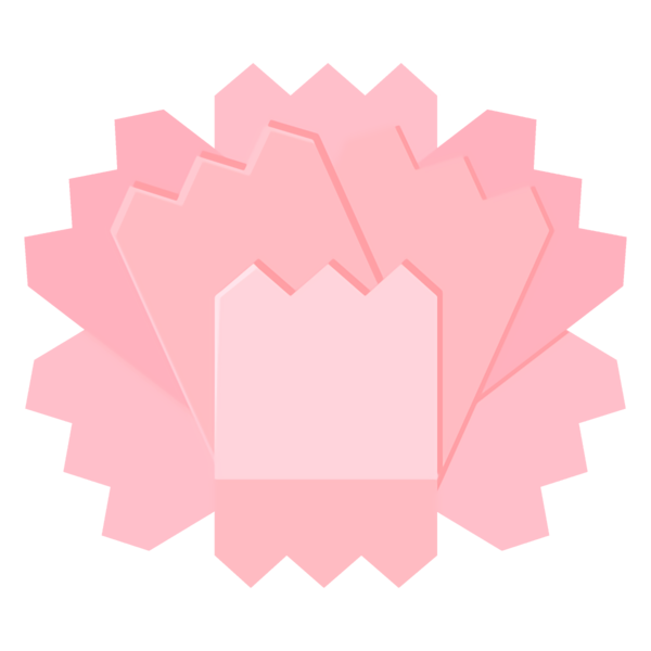 Transparent Mother's Day Pink Design Material property for Mother's Day Flower for Mothers Day