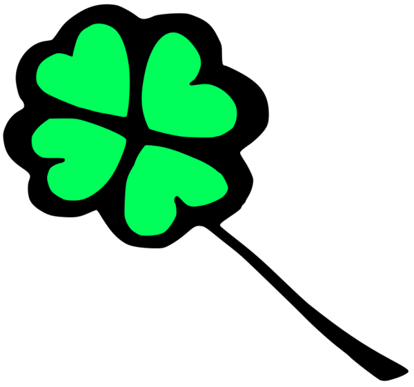 Transparent Luck Fourleaf Clover Clover Plant Flora for St Patricks Day