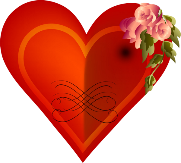 Transparent Valentines Day Love Software Heart Flower for Valentines Day