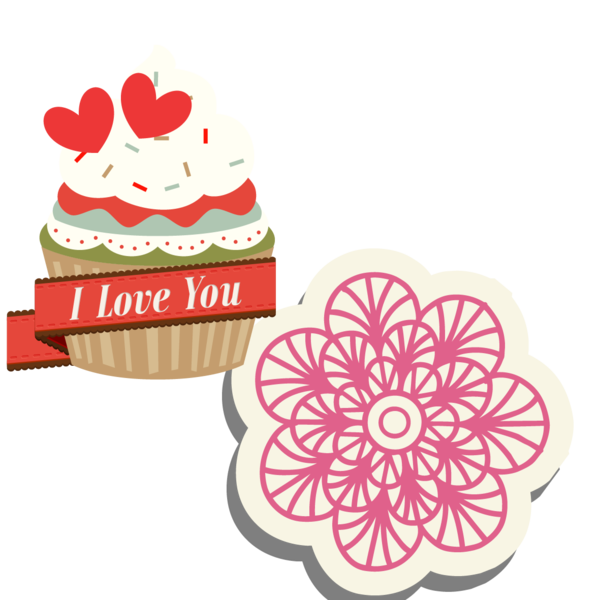 Transparent Cake Flower Valentines Day Food for Valentines Day