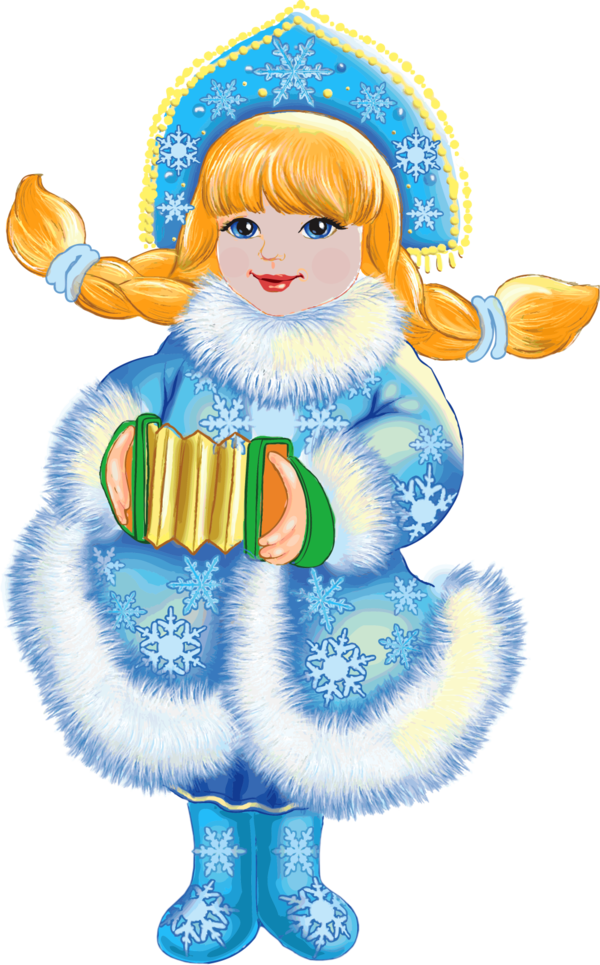 Transparent Snegurochka Ded Moroz Santa Claus Christmas Ornament Baby Toys for Christmas