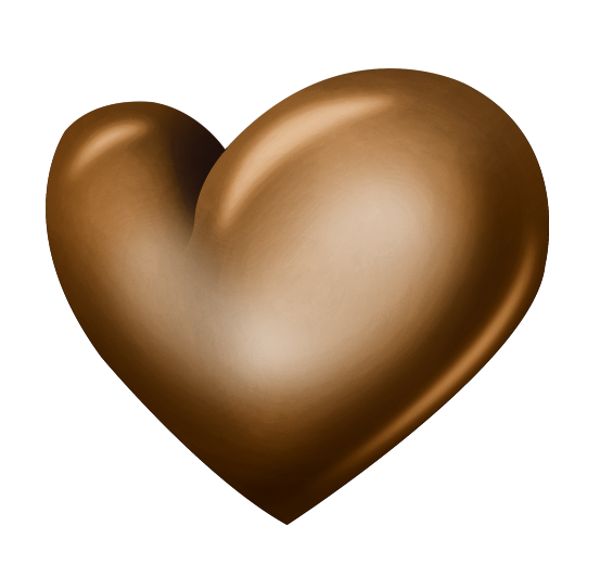 Transparent Heart Love Chocolate for Valentines Day