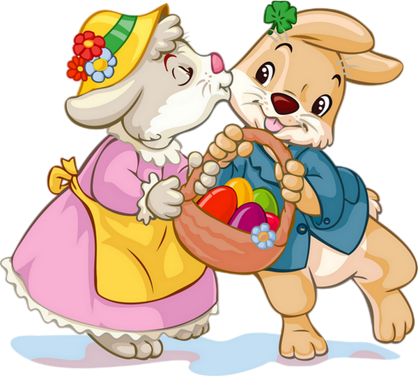 Transparent Easter Bunny Easter Easter Egg Cartoon Food for Easter