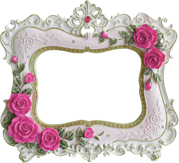 Transparent Paper Picture Frame Rose Pink for Valentines Day
