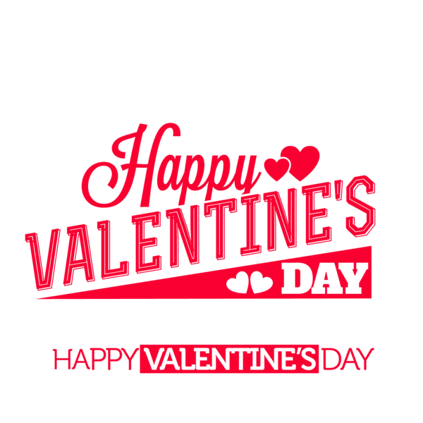 Transparent Valentines Day Typeface Love Text Red for Valentines Day