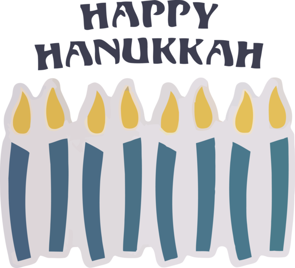 Transparent Hanukkah Font for Hanukkah Candle for Hanukkah