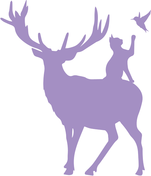 Transparent Deer Reindeer Moose for Christmas