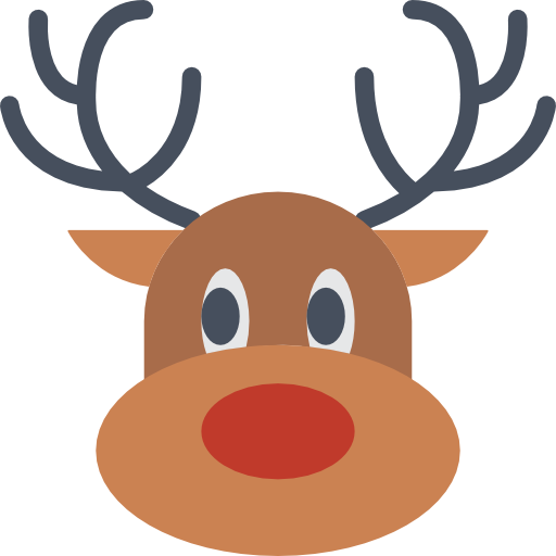 Transparent Sticker Reindeer Christmas Deer Snout for Christmas