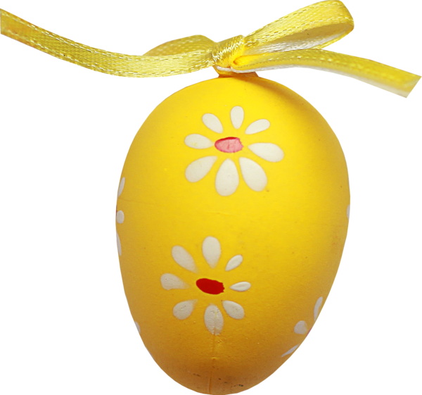 Transparent Easter Yellow Easter Egg for Easter