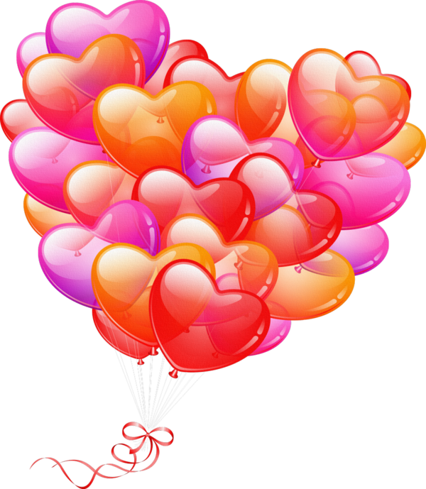 Transparent Birthday Red Animation Pink Heart for Valentines Day