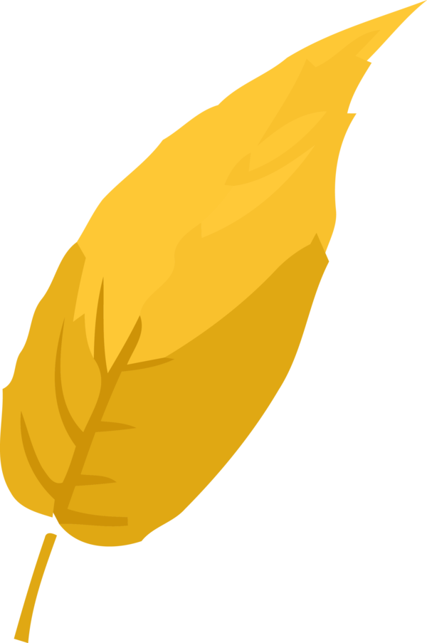 Transparent Thanksgiving Yellow Leaf Feather for Fall Leaves for Thanksgiving