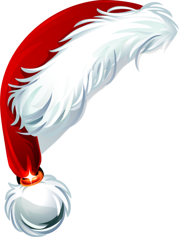 Transparent Santa Claus Hat Christmas Beak Font for Christmas