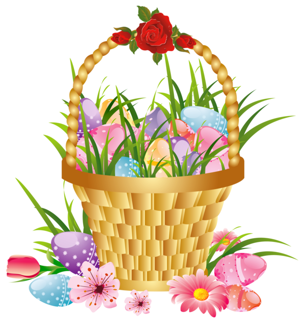 Transparent Easter Bunny Easter Basket Basket Plant Flower for Easter