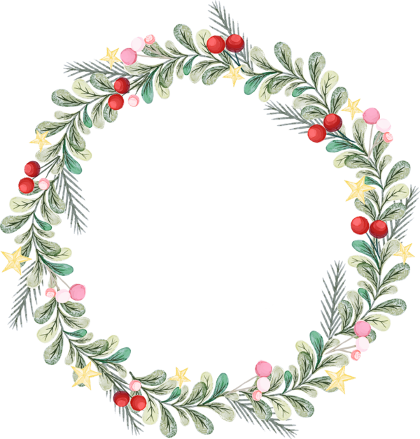 Transparent Christmas Decoration Leaf Wreath for Christmas