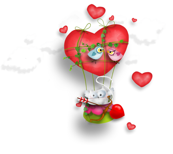 Transparent Idea Love Drawing Heart Christmas Ornament for Valentines Day