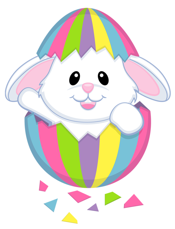 Transparent Easter Bunny Easter Rabbit Pink Head for Easter