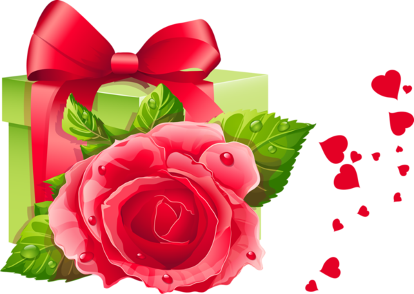 Transparent Flower Rose Fototapeta Petal Heart for Valentines Day