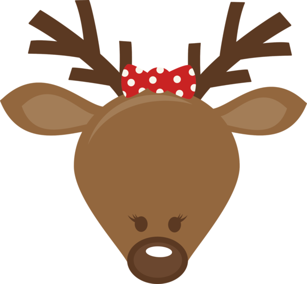 Transparent Rudolph Deer Reindeer Horn for Christmas