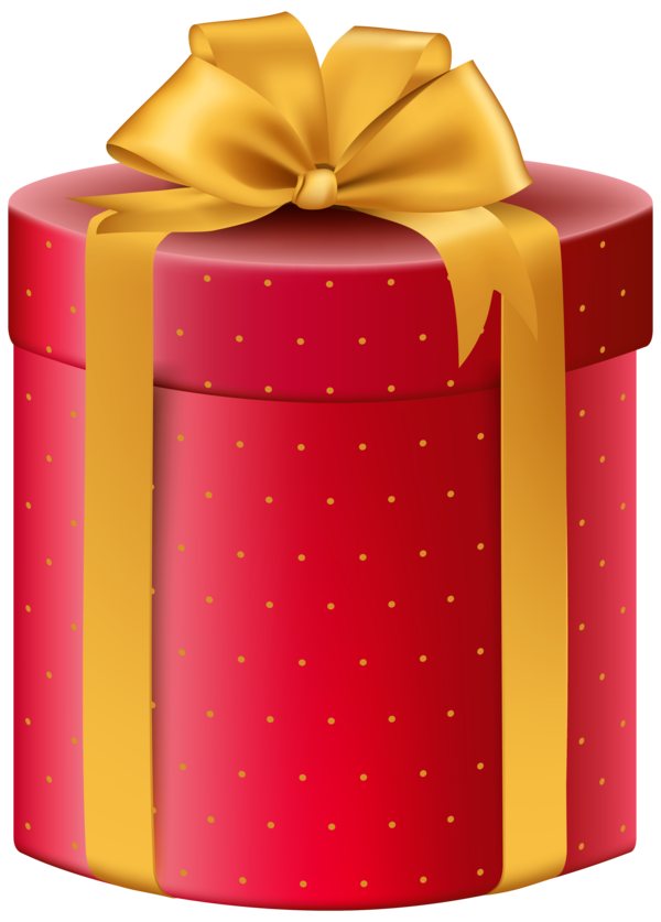 Transparent Gift Box Ribbon Design for Christmas