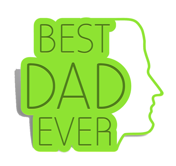 Transparent Father's Day Green Text Logo for Happy Father's Day for Fathers Day